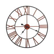 Horloge murale Métal 58 cm Rouge