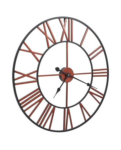 Horloge murale Métal 58 cm Rouge