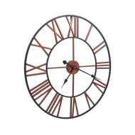 Horloge murale Métal 58 cm Rouge