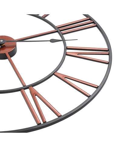 Horloge murale Métal 58 cm Rouge