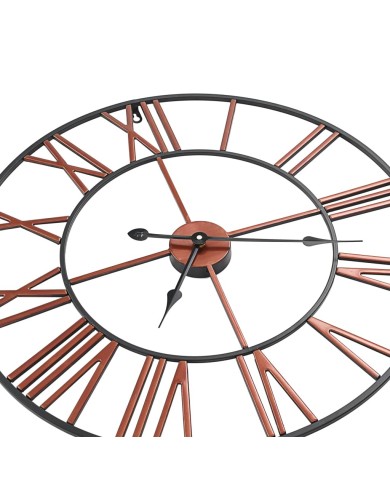 Horloge murale Métal 58 cm Rouge