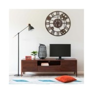 Horloge murale Marron 80 cm Métal