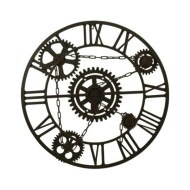 Horloge murale Marron 80 cm Métal