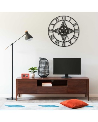 Horloge murale Argenté 78 cm Métal