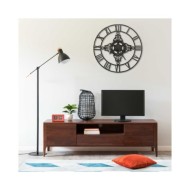 Horloge murale Argenté 78 cm Métal