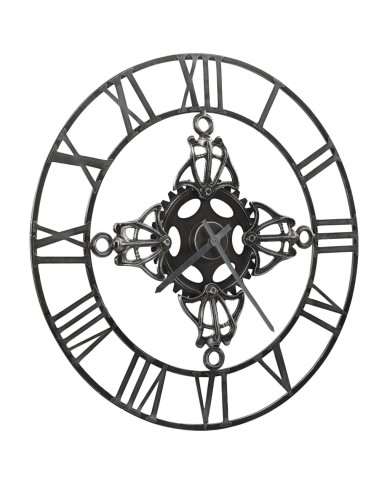 Horloge murale Argenté 78 cm Métal