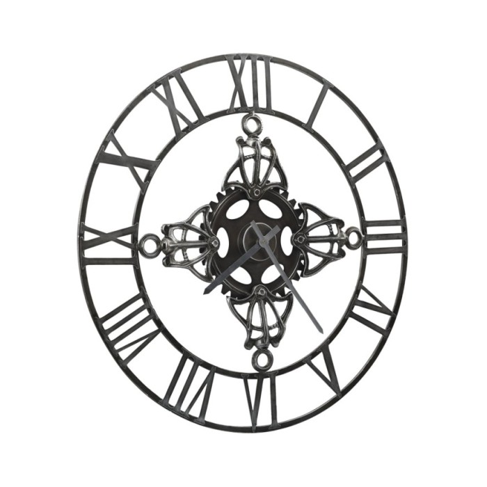 Horloge murale Argenté 78 cm Métal