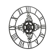 Horloge murale Argenté 78 cm Métal