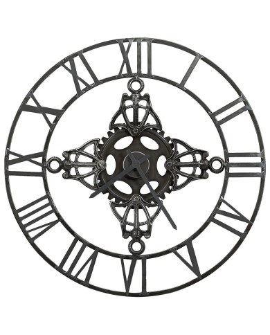 Horloge murale Argenté 78 cm Métal