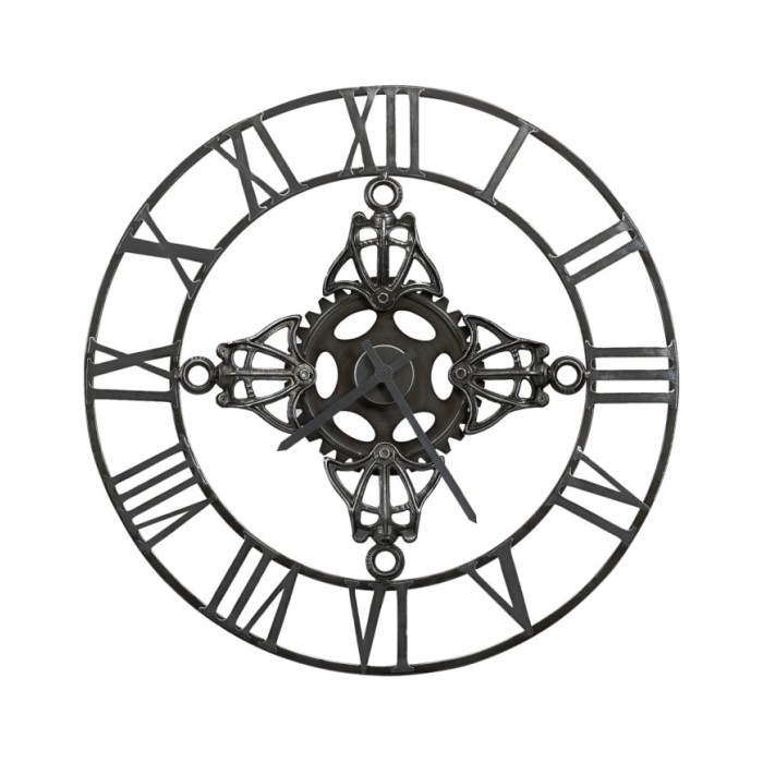 Horloge murale Argenté 78 cm Métal