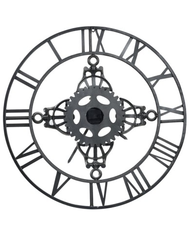 Horloge murale Argenté 78 cm Métal