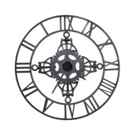 Horloge murale Argenté 78 cm Métal
