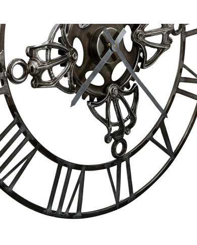 Horloge murale Argenté 78 cm Métal