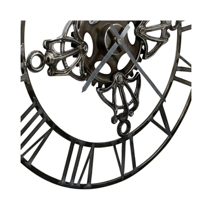 Horloge murale Argenté 78 cm Métal