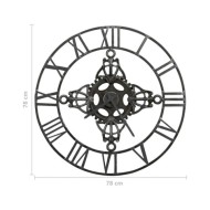 Horloge murale Argenté 78 cm Métal