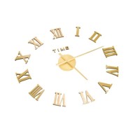 Horloge murale 3D Design moderne Doré 100 cm XXL