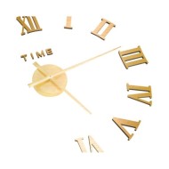 Horloge murale 3D Design moderne Doré 100 cm XXL