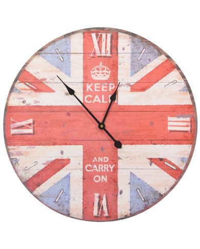 Horloge murale vintage Royaume-Uni 60 cm