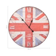 Horloge murale vintage Royaume-Uni 60 cm