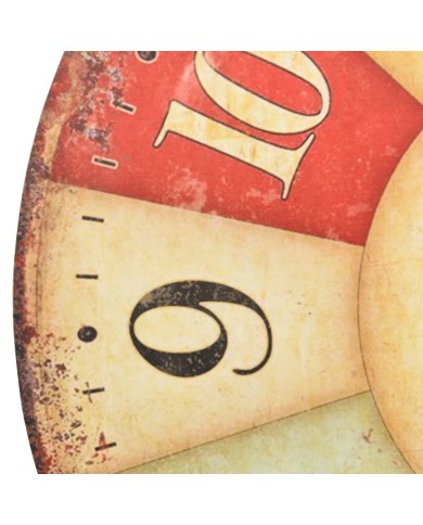 Horloge murale vintage Colorée 60 cm