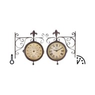 Esschert Design Horloge de station avec thermomètre TF005