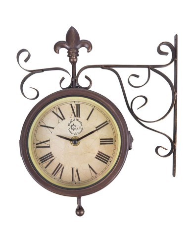 Esschert Design Horloge de station avec thermomètre TF005