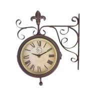 Esschert Design Horloge de station avec thermomètre TF005