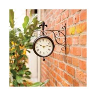 Esschert Design Horloge de station avec thermomètre TF005