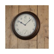 Esschert Design Horloge de station avec thermomètre 30,5 cm TF007