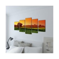 Set de toiles murales imprimées Champs 200 x 100 cm
