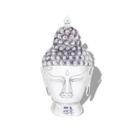 Décoration murale en forme de tête de Bouddha Aluminium Argenté