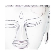Décoration murale en forme de tête de Bouddha Aluminium Argenté