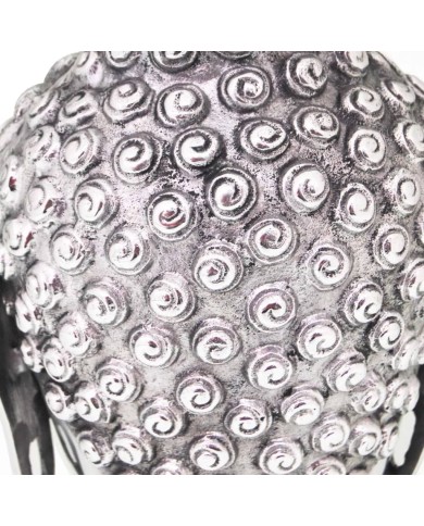 Décoration murale en forme de tête de Bouddha Aluminium Argenté