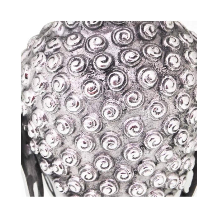 Décoration murale en forme de tête de Bouddha Aluminium Argenté