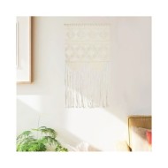 Cintre mural en macramé 40x80 cm Coton
