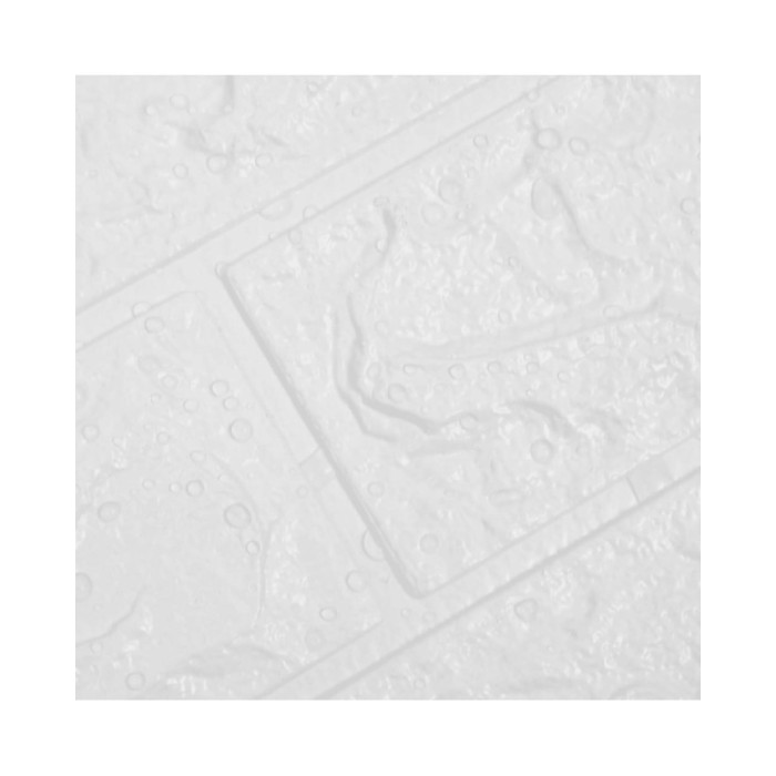 Papier peint 3D autoadhésif Briques 10 pcs Blanc