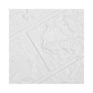 Papier peint 3D autoadhésif Briques 10 pcs Blanc