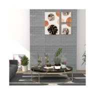 Papier peint 3D autoadhésif Briques 10 pcs Anthracite