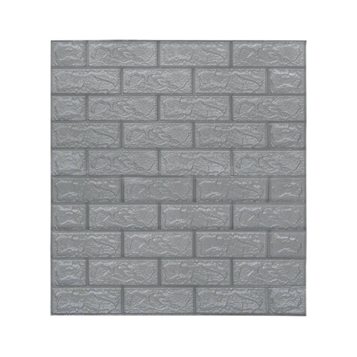 Papier peint 3D autoadhésif Briques 10 pcs Anthracite