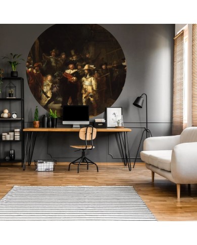 WallArt Papier peint cercle The Night Watch 190 cm