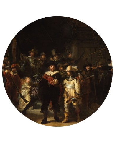 WallArt Papier peint cercle The Night Watch 190 cm