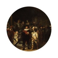 WallArt Papier peint cercle The Night Watch 190 cm