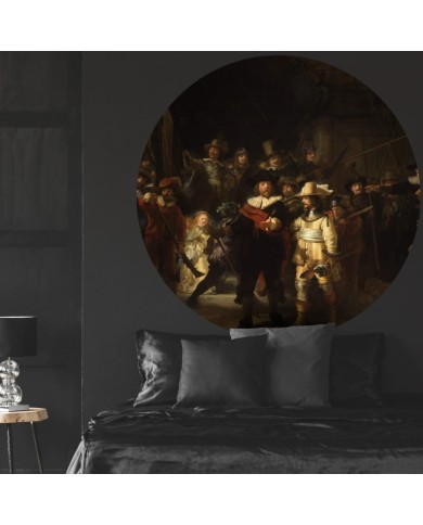 WallArt Papier peint cercle The Night Watch 190 cm
