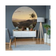 WallArt Papier peint cercle The Americas 142,5 cm