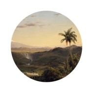 WallArt Papier peint cercle The Americas 142,5 cm