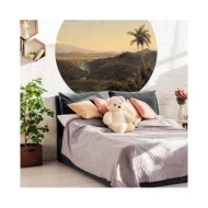 WallArt Papier peint cercle The Americas 142,5 cm