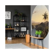 WallArt Papier peint cercle The Americas 142,5 cm