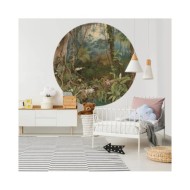 WallArt Papier peint cercle In the Jungle 190 cm