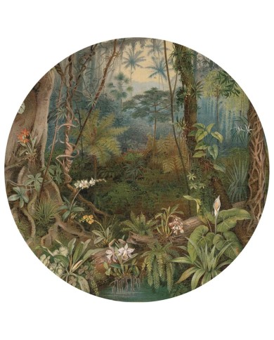 WallArt Papier peint cercle In the Jungle 190 cm