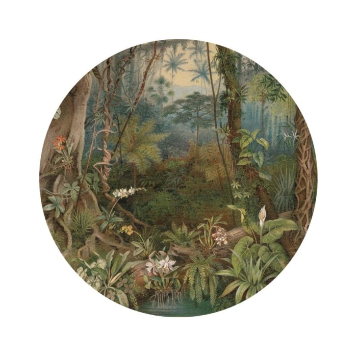 WallArt Papier peint cercle In the Jungle 190 cm